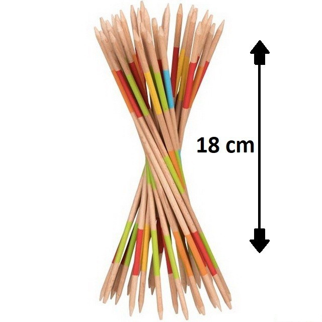 Společenská hra - Mikádo dřevěné, 18cm (Goki)