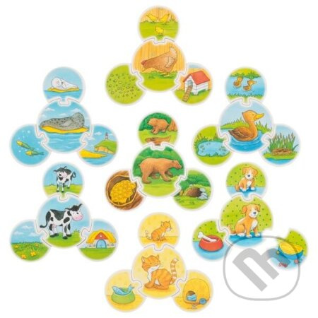 Goki puzzle zvířátka 7x4 dílků