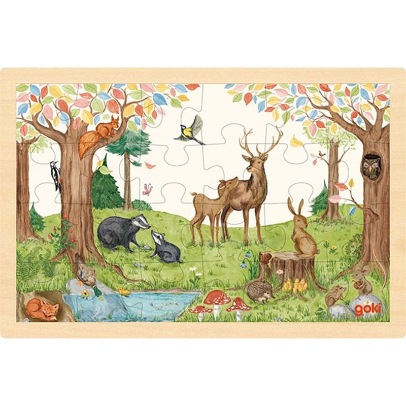 Puzzle na desce - Na pasece, 24 dílků (Goki)