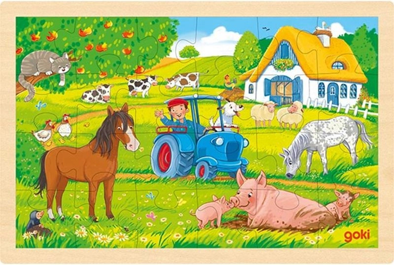 Puzzle na desce - Na statku, 24 dílků (Goki)