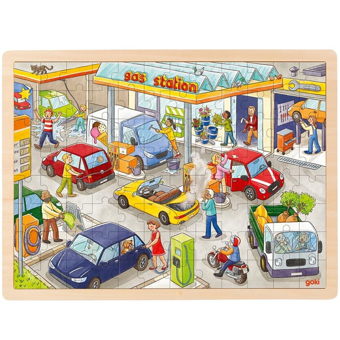 Puzzle Čerpací stanice, 96 dílků