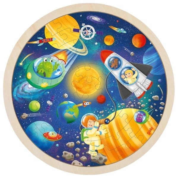 Goki kulaté puzzle Vesmír 57 dílů