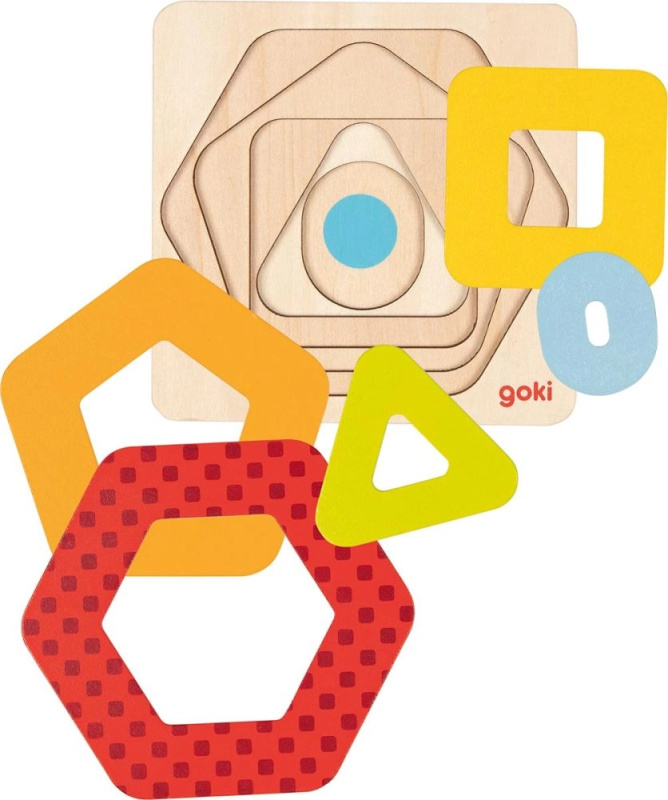 Goki vícevrstvá vkládačka Geometrické tvary
