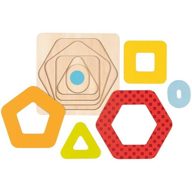 Goki vícevrstvá vkládačka Geometrické tvary