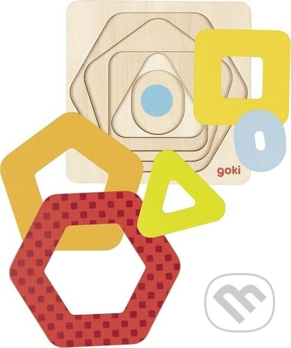 Goki vícevrstvá vkládačka Geometrické tvary