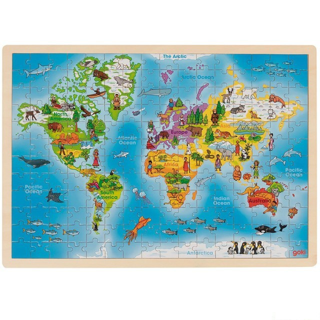Goki Maxi Mapa světa 192 dílků