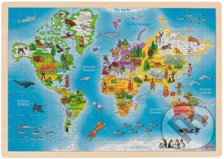 Goki Maxi Mapa světa 192 dílků