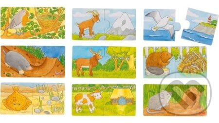 Goki přiřazovací puzzle Kde bydlím