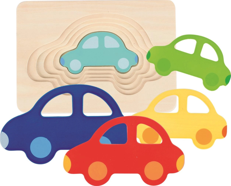 Goki puzzle vícevrstvé Auto