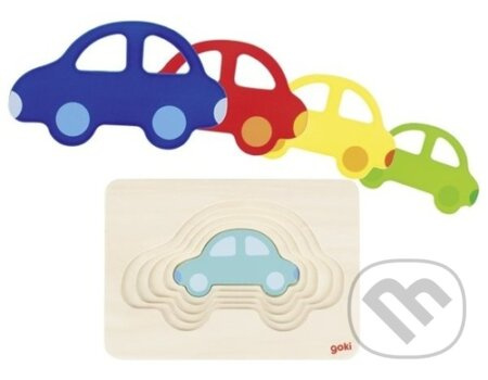 Goki puzzle vícevrstvé Auto