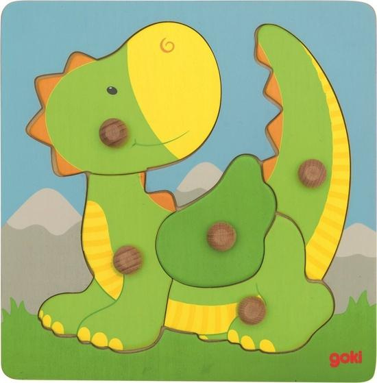 Goki puzzle s úchytkami Dráček 5 dílků