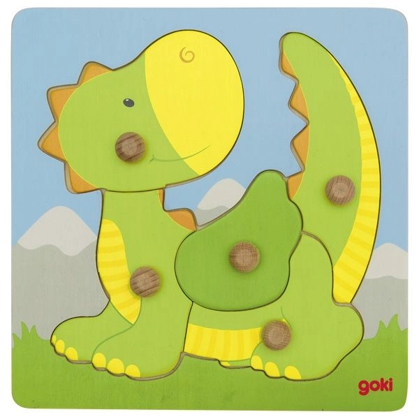 Goki puzzle s úchytkami Dráček 5 dílků