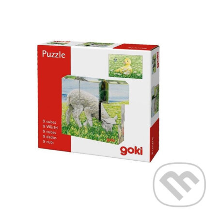 Goki Kostky s obrázkem Zvířátka na statku 9 kostek