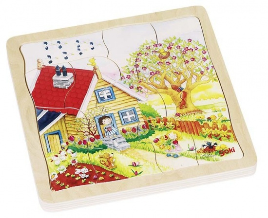 Goki puzzle 4 vrstvy ROČNÍ OBDOBÍ