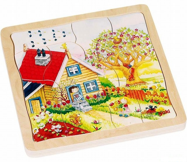 Goki puzzle 4 vrstvy ROČNÍ OBDOBÍ
