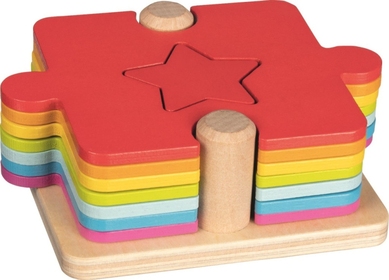 Vkládačka - 2v1 puzzle a přiřazovací hra (Goki)