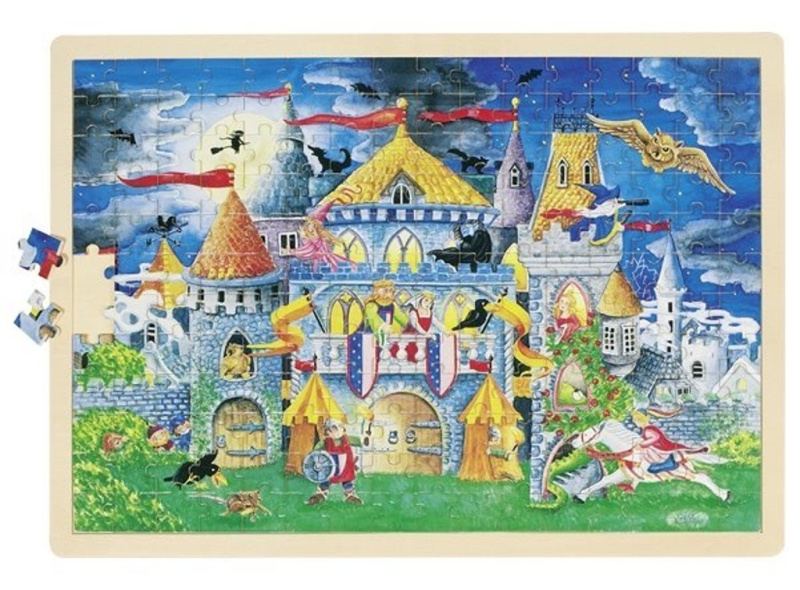 Velké puzzle pohádkového hradu