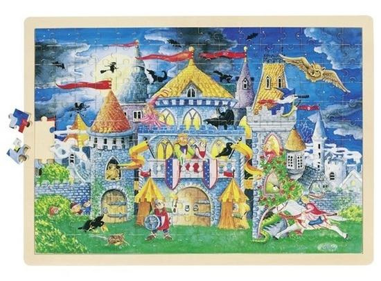 Velké puzzle pohádkového hradu