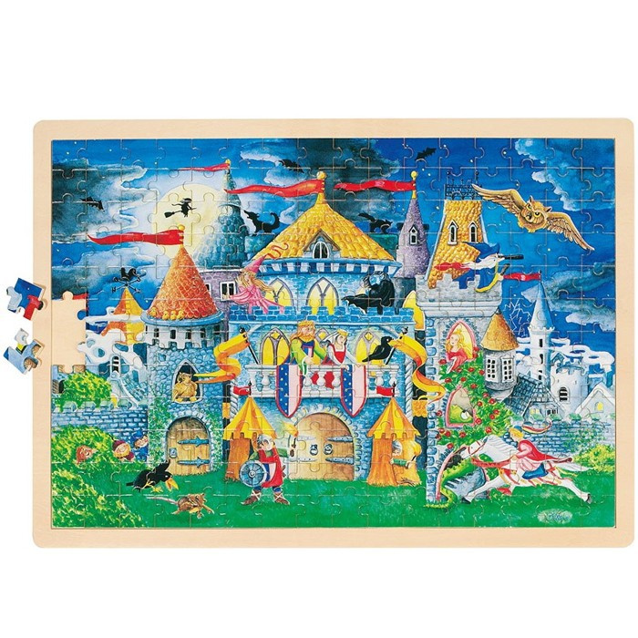 Velké puzzle pohádkového hradu