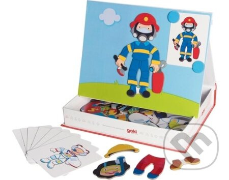 Puzzle magnetické - Kniha, Převleky kluk (Goki)