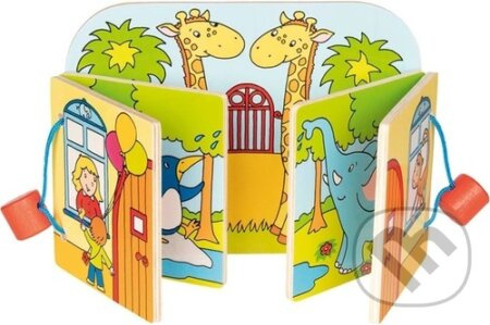 Dřevěná obrázková knížka - Návštěva v ZOO - hra z kategorie Vzdělávací hry
