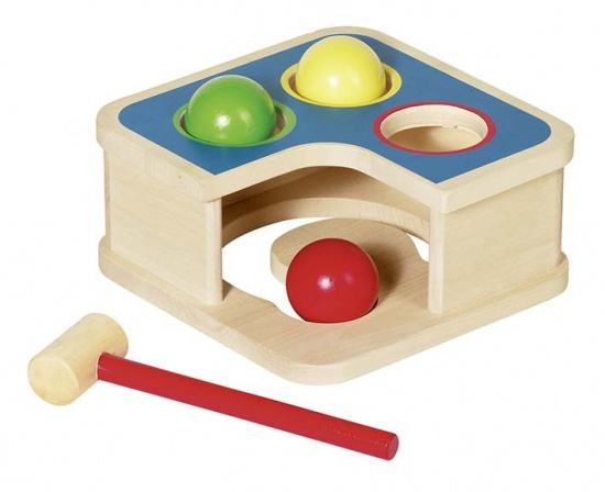 2v1 – zatloukačka a kuličková dráha Montessori