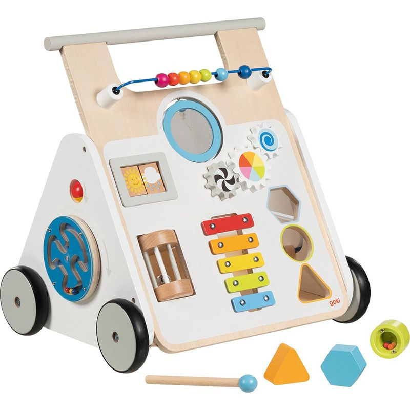 Chodítko dřevěné - Motorický set, KiddyCruiser (Goki)