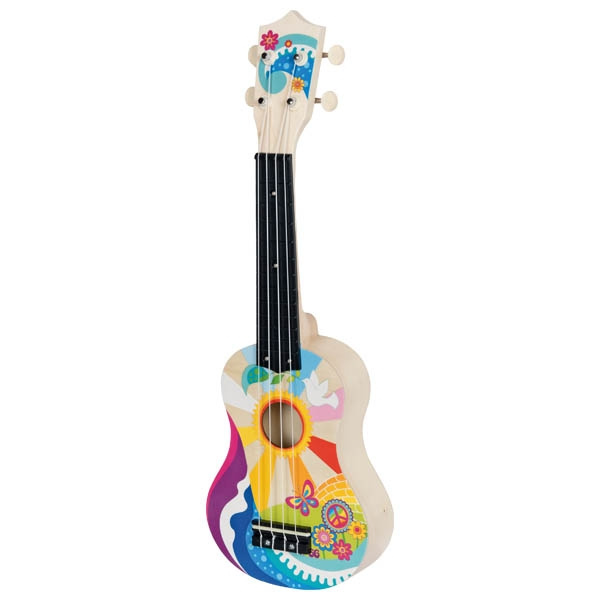 Hudba - Kytara Ukulele, Flower Power, 4 struny (Goki)