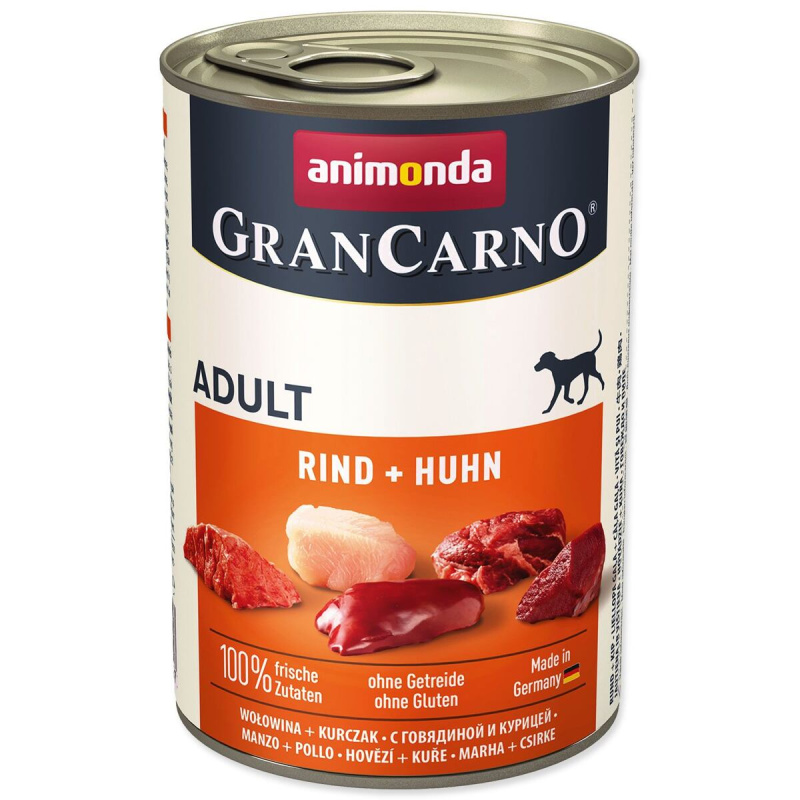 Konzerva ANIMONDA Gran Carno hovězí + kuře 400 g