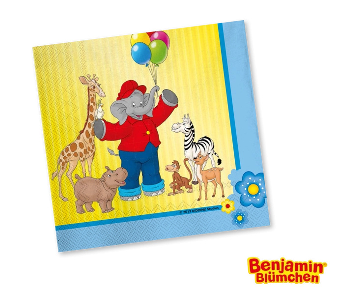 Ubrousky Benjamin Blümchen 33 × 33 cm (20 ks)
