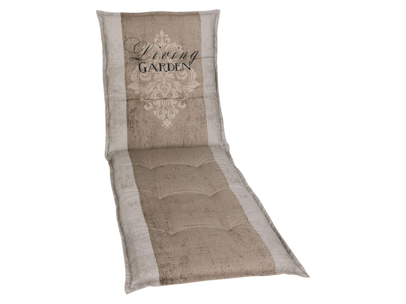 Go-De Textil Podsedák Living Garden, 1 kus / 2 kusy (podsedák na lehátko, béžová)