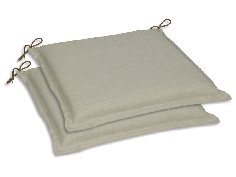 Go-De Textil Sada zahradních podsedáků Uni (polštářek, 5 cm, 2 kusy, béžová)