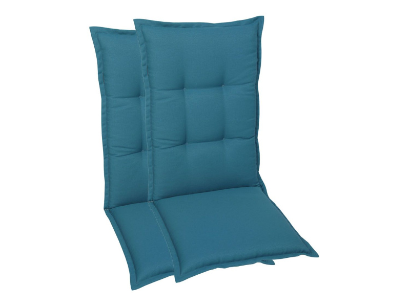 Go-De Textil Sada zahradních podsedáků Uni (vysoká opěrka, 2 kusy, petrolejová)