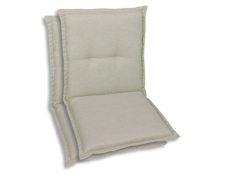 Go-De Textil Sada zahradních podsedáků Uni (nízká opěrka, 2 kusy, béžová)