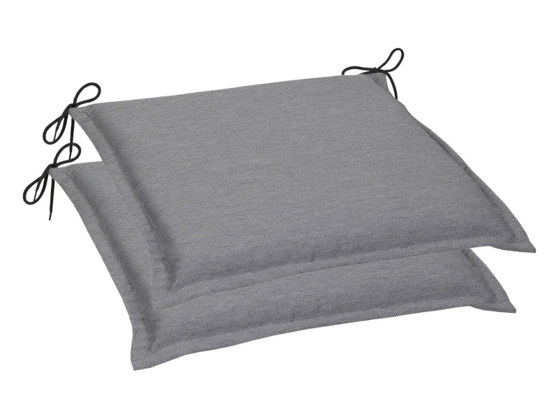 Go-De Textil Sada zahradních podsedáků Uni (polštářek, 5 cm, 2 kusy, šedá)