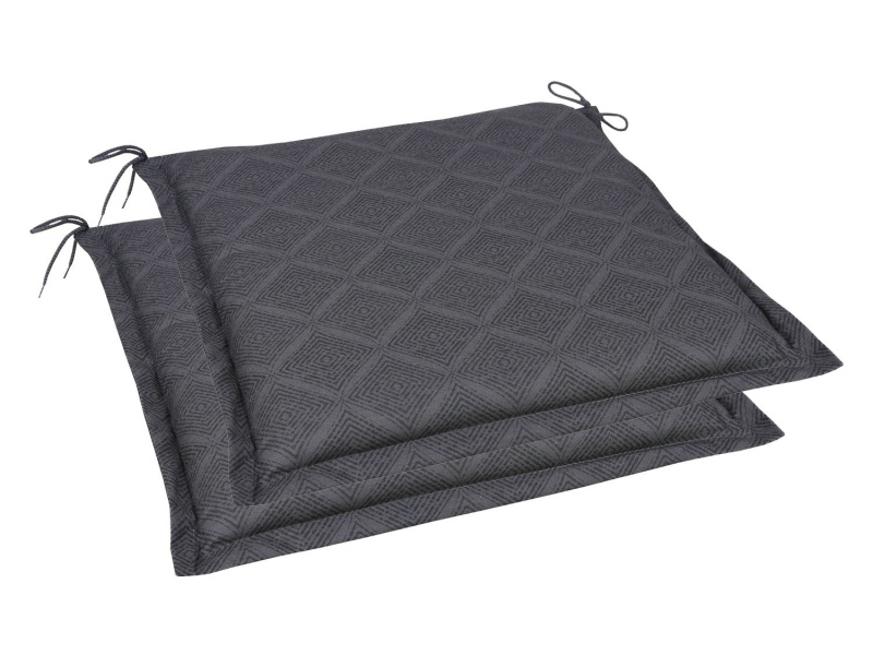 Go-De Textil Sada zahradních podsedáků Raute (polštářek, 5 cm, 2 kusy, antracitová)
