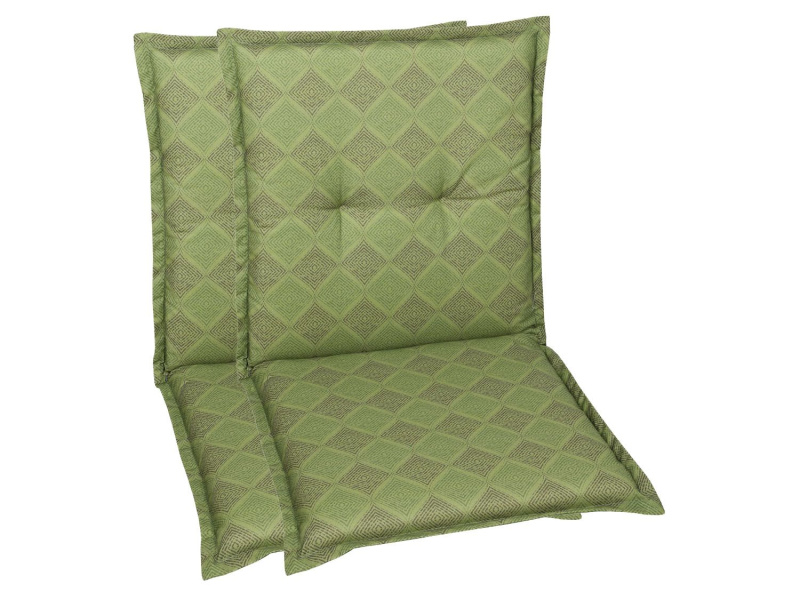 Go-De Textil Sada zahradních podsedáků Raute (nízká opěrka, 2 kusy, zelená)