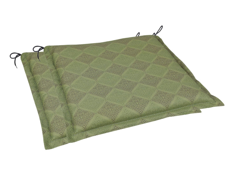 Go-De Textil Sada zahradních podsedáků Raute (polštářek, 5 cm, 2 kusy, zelená)