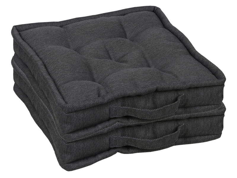 Go-De Textil Sada zahradních podsedáků Uni (polštářek, 2 kusy, antracitová)