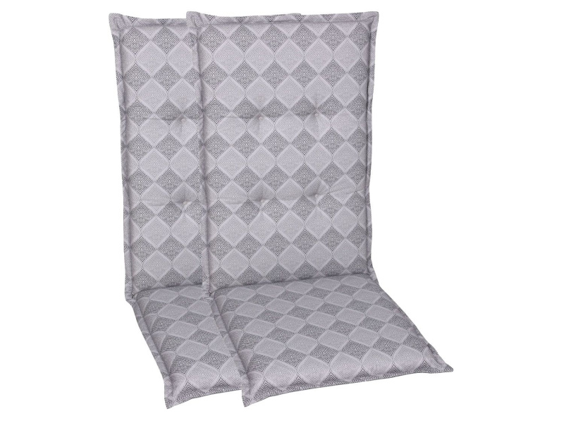Go-De Textil Sada zahradních podsedáků Raute (střední opěrka, 2 kusy, šedá)