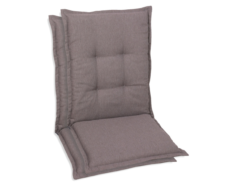 Go-De Textil Sada zahradních podsedáků Uni (střední opěrka, 2 kusy, hnědá)