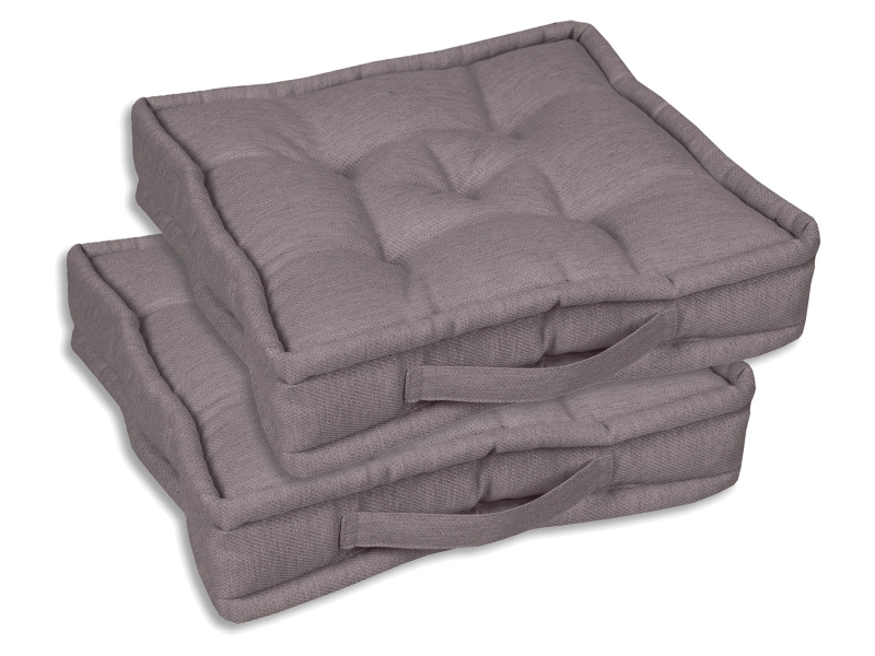 Go-De Textil Sada zahradních podsedáků Uni (polštářek, 2 kusy, hnědá)
