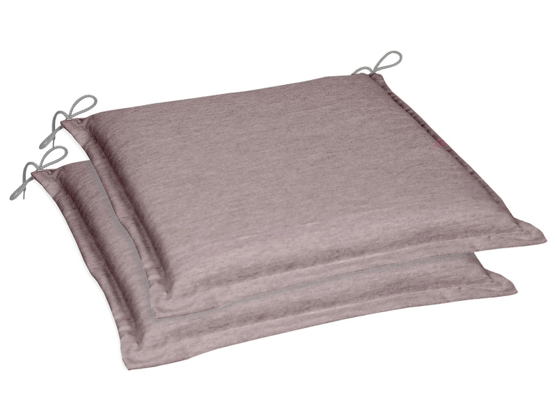 Go-De Textil Sada zahradních podsedáků Uni (polštářek, 5 cm, 2 kusy, hnědá)