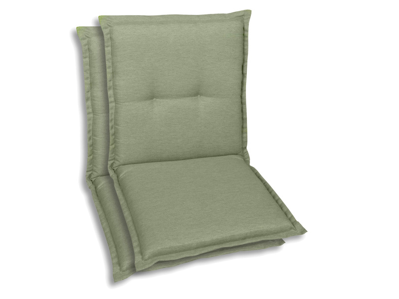 Go-De Textil Sada zahradních podsedáků Uni (nízká opěrka, 2 kusy, světle zelená)