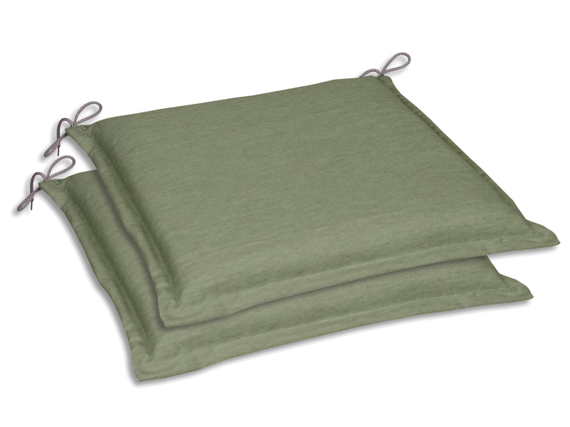 Go-De Textil Sada zahradních podsedáků Uni (polštářek, 5 cm, 2 kusy, světle zelená)