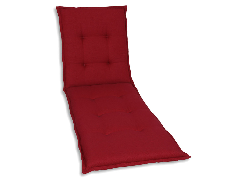 Go-De Textil Sada zahradních podsedáků Uni (podsedák na lehátko, třešňová červená)
