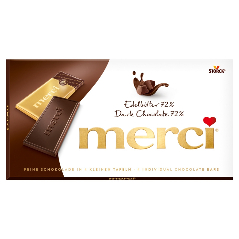 Merci - čokoláda - hořká, 100 g