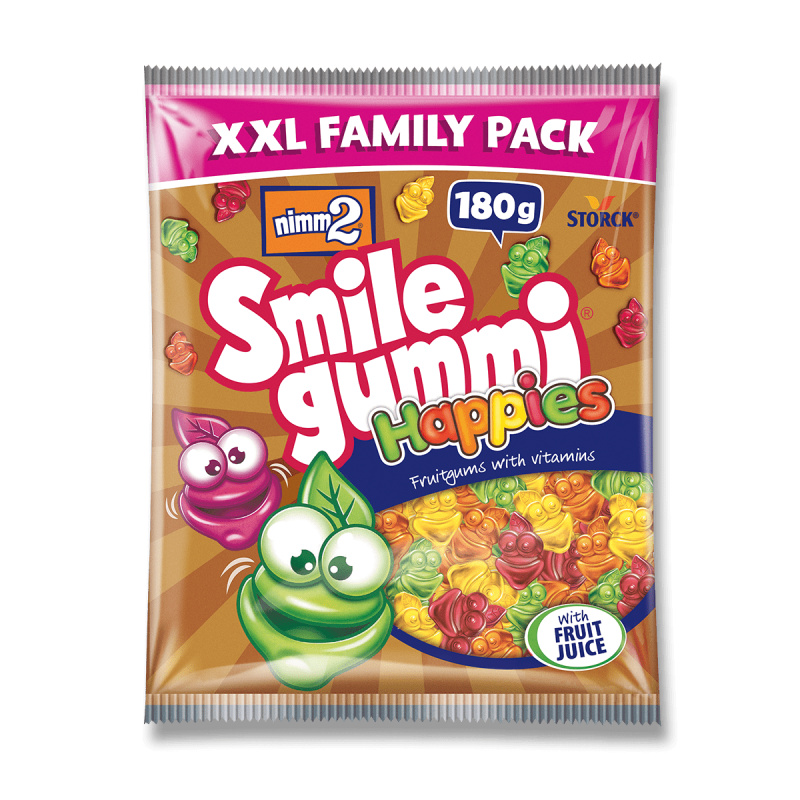 nimm2 Smile gummi Happies - želé bonbóny - 180 g