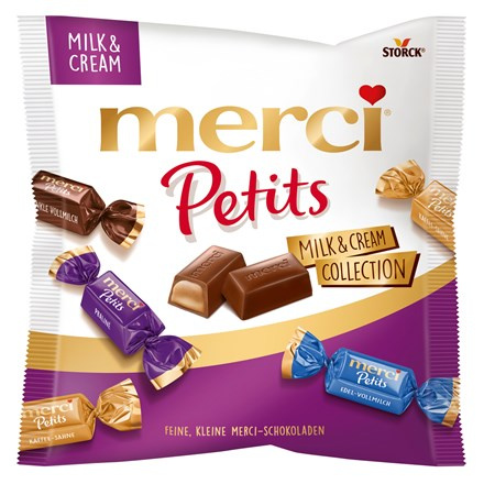 Merci Petits Milk & Cream Collection - čokoládky - 125 g