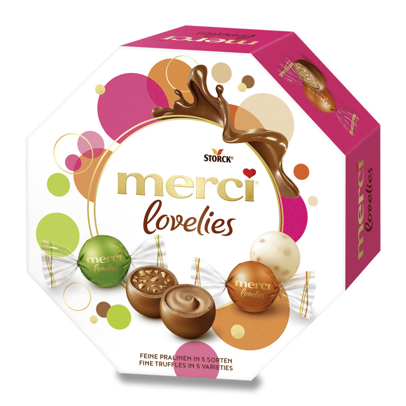 Merci Lovelies - čokoládové pralinky - 185 g